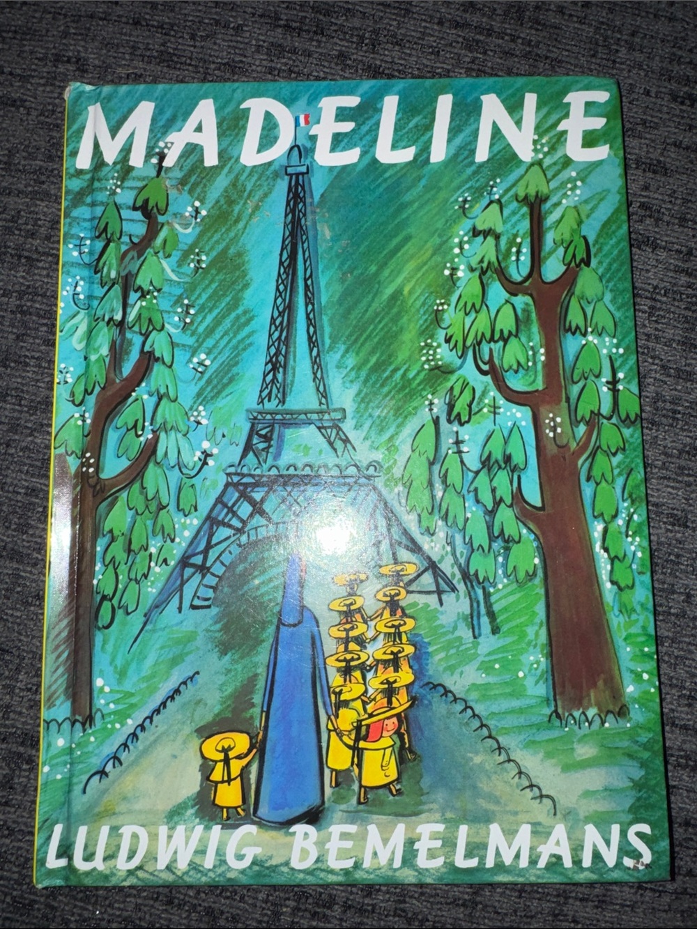 Madeline Wall Art by Madeline - Green & Blue Paris Illustration